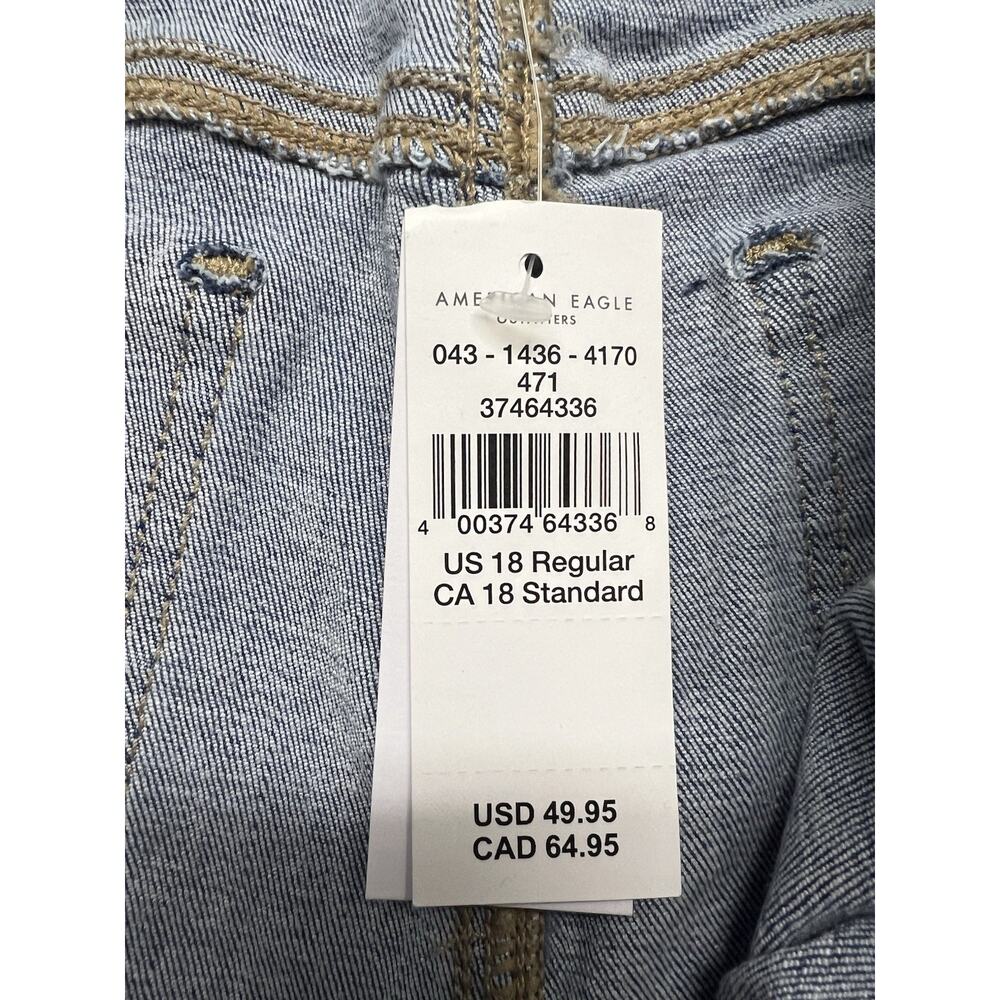 NWT American Eagle Super High Rise Flare Size 18 34 W Next Level Stretch Denim - Picture 5 of 16